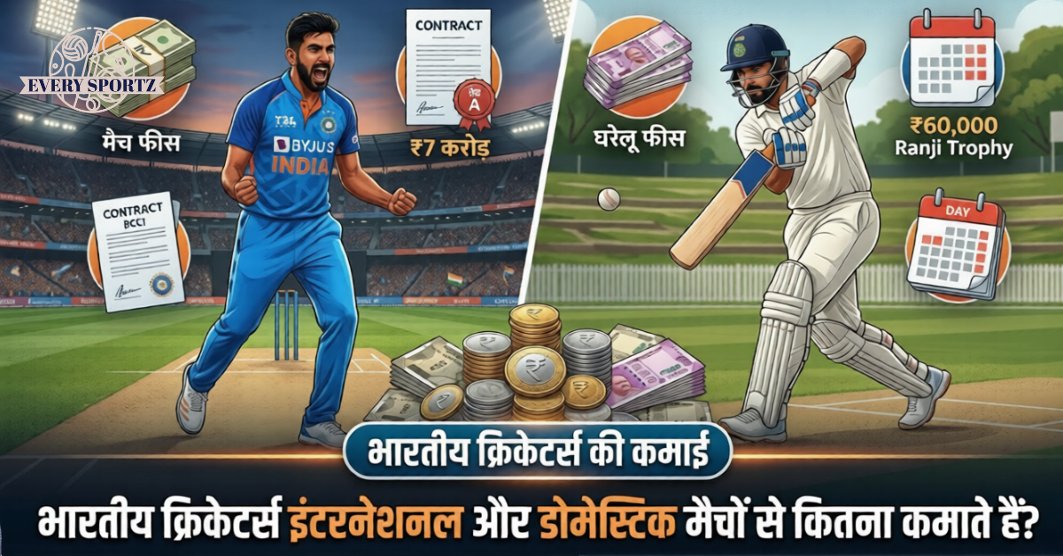 Indian Cricketers International and Domestic Earning